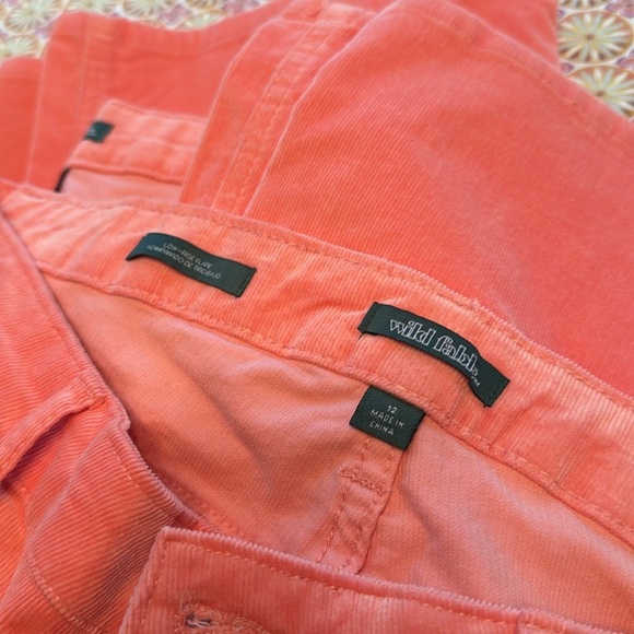 Women’s Wild Fable Low Rise Corduroy Flare Jeans Coral Pink Size 12 - Picture 4 of 11